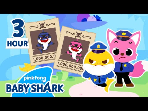 Police Baby Shark, Who is the Thief? | +Compilation 3 hour | BEST 2023 | Baby Shark Official