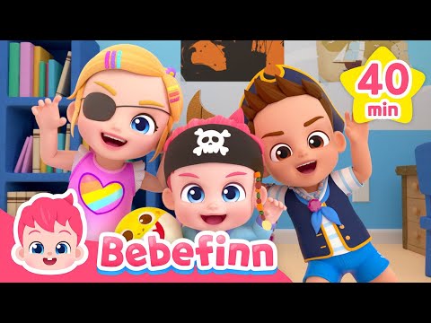 I'm a Pirate 🏴&zwj;☠️ and more songs compilation | Bebefinn Sing Along2 | Nursery Rhymes &amp; Kids Songs