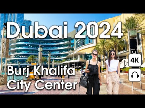 Dubai 🇦🇪 Amazing Burj Khalifa, City Center [ 4K ] Walking Tour