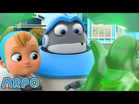 Watch Out for Slimezilla! | ARPO The Robot | Spooky Play | Halloween Cartoons for Kids!