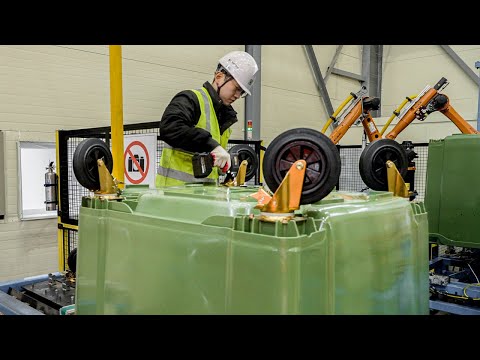 Process of making Wheelie Bin. Korean Wheelie Bin Factory