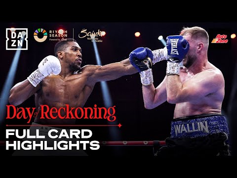 FULL CARD HIGHLIGHTS | Day of Reckoning | Joshua vs. Wallin, Wilder vs. Parker &amp; More!