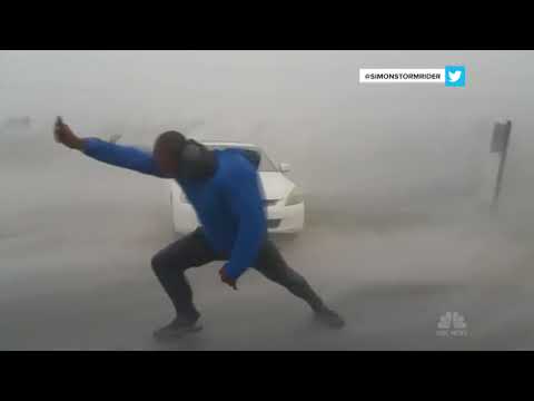 Storm Chaser Battles Hurricane Irma&rsquo;s Powerful Winds | NBC News