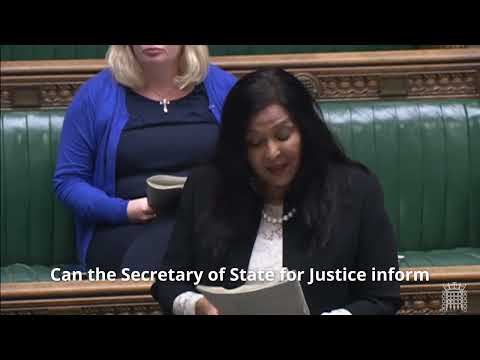 Yasmin Qureshi MP Justice Question