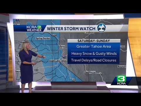 Here's a look at possible Sierra snow totals with the next winter storm