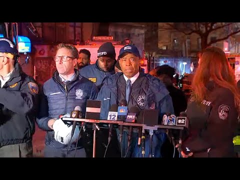 Mayor Adams, NYC officials hold briefing after building collapse