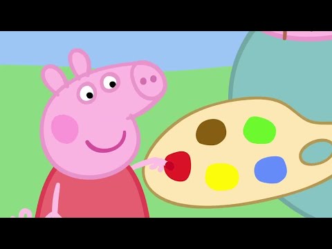 Peppa Watches Daddy Pig Paint!