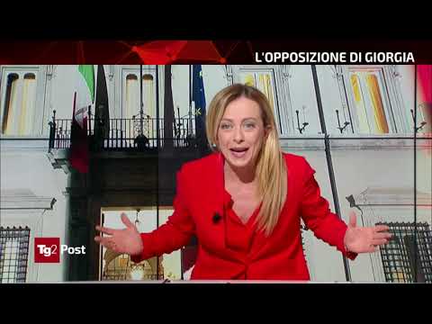 Giorgia Meloni in diretta a Tg2Post su Rai2. Assolutamente da non perdere!