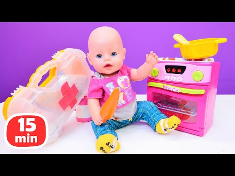 Puppen Videos f&uuml;r Kinder mit Baby Born Kompilation | Baby Puppen.