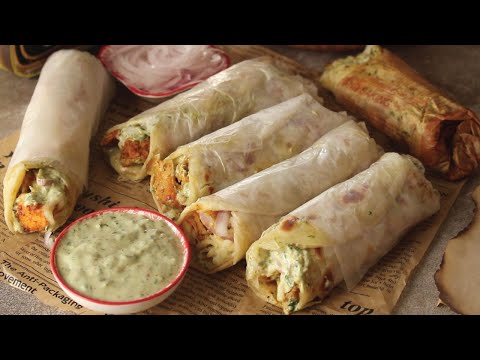 Chicken &amp; Cheese Paratha Roll 😍 Recipe By Chef Hafsa