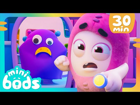 There's A Monster Behind You! - Minibods | Mini Oddbods | Baby Oddbods | Funny Cartoons For Kids