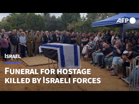 Funeral for hostage killed by Israeli forces in Gaza | AFP