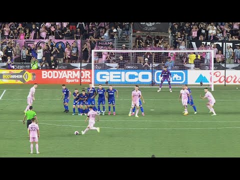 Lionel Messi Free-Kick Goal for Inter Miami vs Cruz Azul | 2023