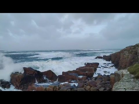 Waves pound Irish coast as storm Isha approaches landfall | AFP