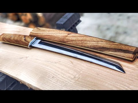 Knife Making - Modern Tanto Knife -DIY Tanto from old file