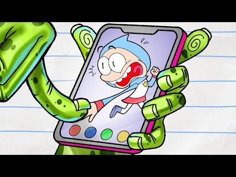 Escape From Zombie Phone! | Boy &amp; Dragon | WildBrain Toons