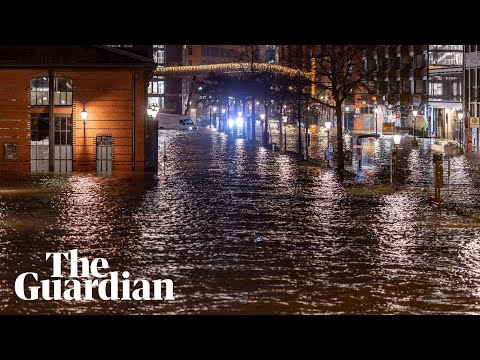 Hamburg hit by heavy floods in north Europe storm