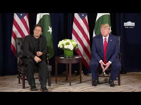 President Trump Participates in a Bilateral Meeting with the President of Pakistan