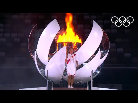 🔥 Naomi Osaka Lights The Olympic Cauldron | Tokyo 2020 Opening Ceremony | 