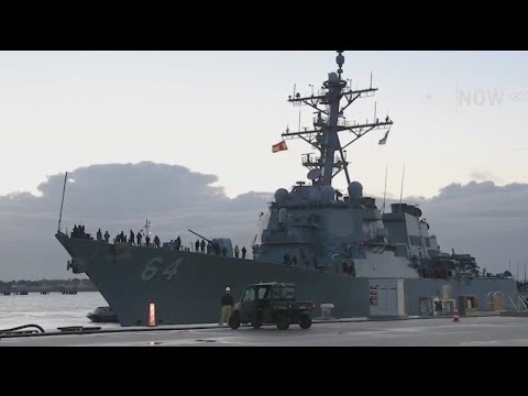 American warship comes under attack in Red Sea