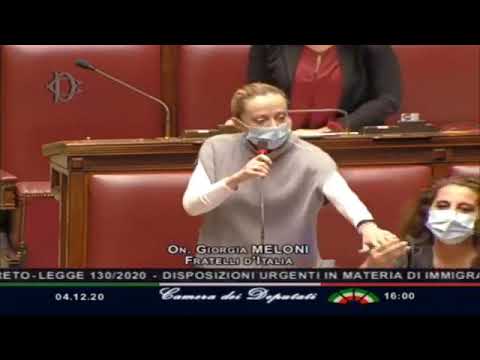 Giorgia Meloni interviene in diretta alla Camera dei deputati. Da ascoltare attentamente