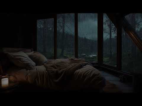 Best Rain Sound in Forest for Sleep, Reduce Stress - Fall Asleep Quickly with Rain Sound on Window