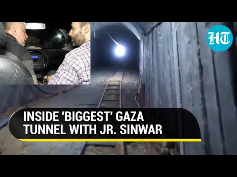 Watch Hamas Leader With $300,000 Bounty Driving Car Inside Gaza Tunnel | Israel Says 'Biggest'...