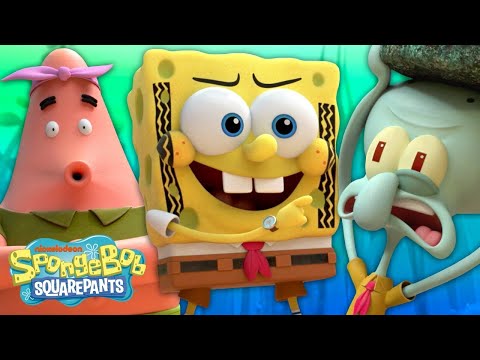 SpongeBob Goes on a Truck Hunt! 🛻🍔 &quot;Quest for Tire&quot; | Kamp Koral