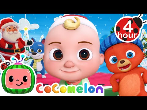 Up on the Housetop Dance Party + More | Cocomelon - Nursery Rhymes | Fun Cartoons For Kids | 3 Hours