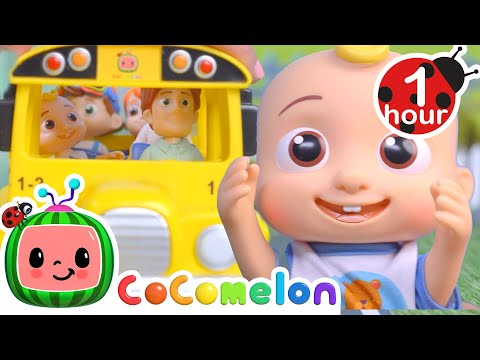 Wheels On The Bus Go Round and Round | CoComelon Toy Play + More Nursery Rhymes &amp; Kids Songs