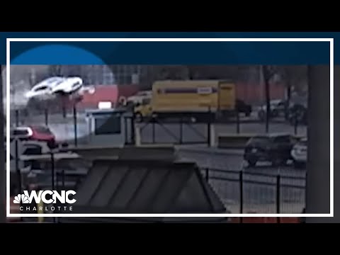 Surveillance video of Niagara Falls, NY vehicle explosion