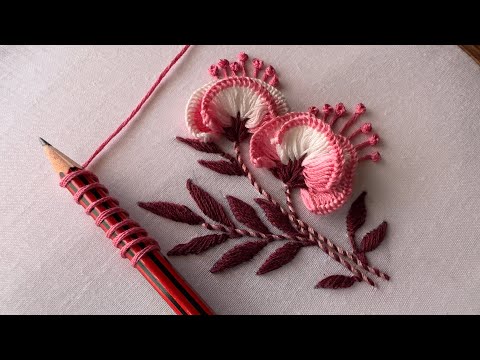 Splendid flower design|hand embroidery|embroidery designs|embroidery video