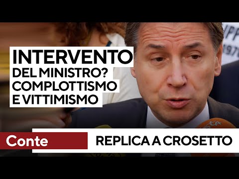 Conte: &quot;Da Crosetto complottismo e vittimismo&quot;