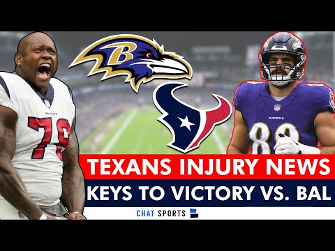 Houston Texans &amp; Baltimore Ravens Injury Report: Mark Andrews &amp; Laremy Tunsil + Texans News &amp; Rumors