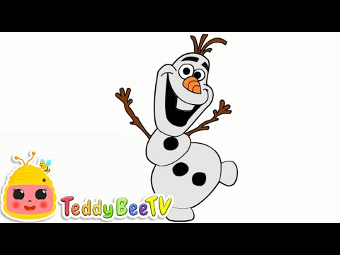 Drawing and coloring Olaf