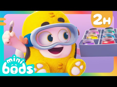 Painting Mayhem! ?️| ? Minibods ? | Preschool Cartoons for Toddlers