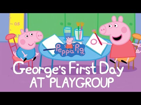 Peppa Pig Story - George's First Day At Playgroup