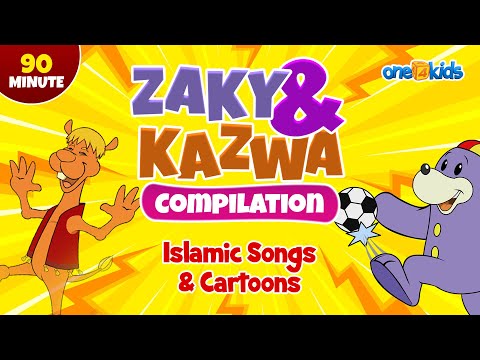 Zaky &amp;amp; Kazwa Compilation | Islamic Songs &amp;amp; Cartoons | 90 Minutes