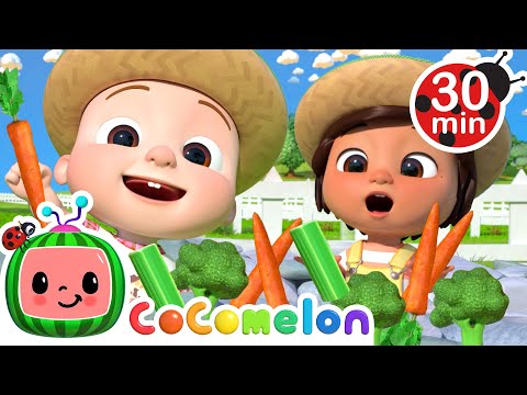 Yes Yes Vegetables with Old MacDonald | Sing Along with Nina | CoComelon Nursery Rhymes &amp; Kids Songs