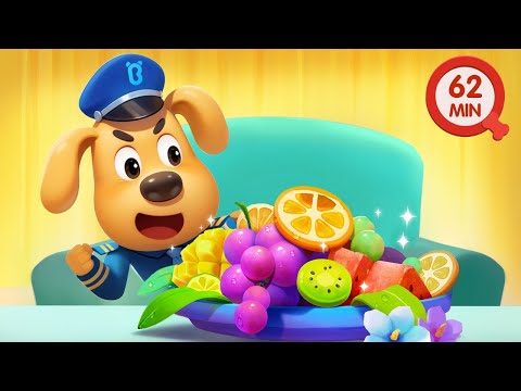 Don't Overeat | Bubbly Tummy | Cartoons for Kids | Learn Kids Healthy Habits | Sheriff Labrador