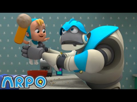 Pie Problems!!! | ARPO The Robot | Funny Kids Cartoons | Kids TV Full Episodes