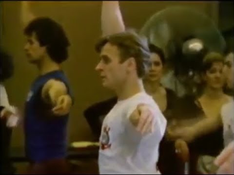 Mikhail Baryshnikov taking class with the National Ballet of Canada