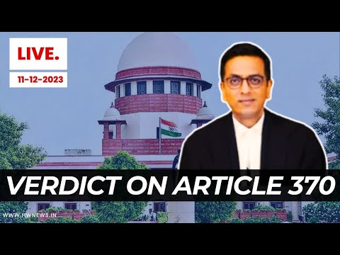 LIVE | Supreme Court live hearing on Artiicle 370