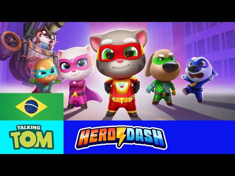 🦝⚡ Invas&atilde;o dos guaxinins em Talking Tom Hero Dash! (TODOS os Trailers)