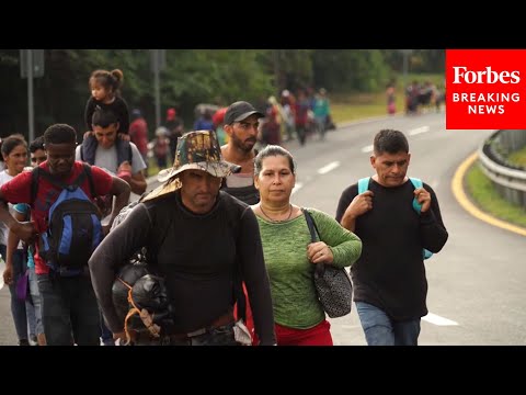 WATCH: Migrant Caravan Walks Through Mexico En Route To U.S. Border