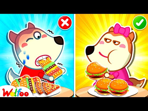 Fake Food vs Real Food Challenge - Wolfoo Learns Kids Healthy Habits  🤩 Wolfoo Kids Cartoon