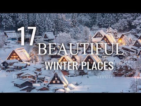 17 Aerial Drone &amp; Ground Views Of Winter Wonderlands Across The World With Music Only - No Narrator