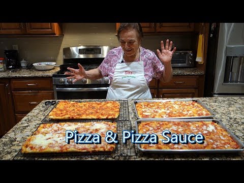 Italian Grandma Makes Pizza and Pizza Sauce