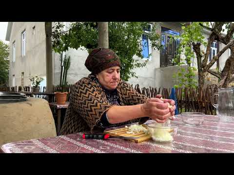 GRANDMA'S RICE PILAF WITH CHESTNUTS IN THE RAINY VILLAGE! UNUSUAL CAKE! 25 KG WHOLE LAMB COOKING