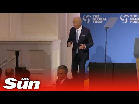 President Biden appears to get 'lost' while leaving the stage at UN Assembly